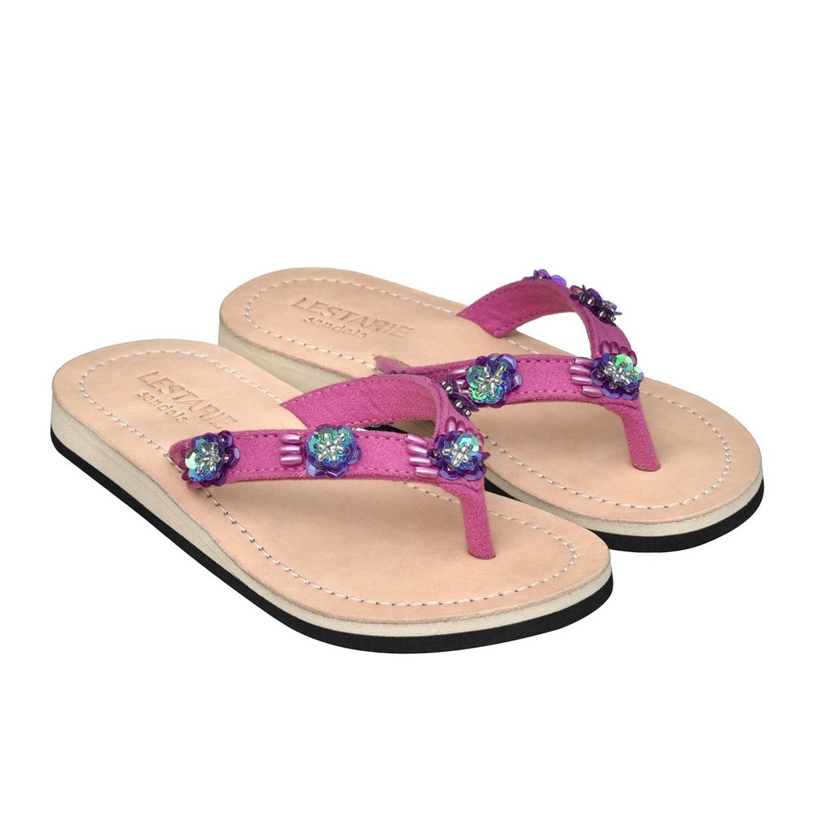 Mädchen Leder Flipflops